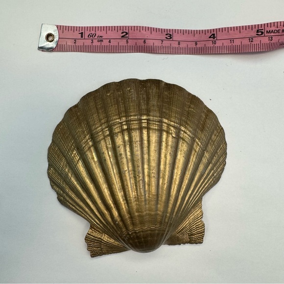 Sea Shell Jewelry Dish Trinket Catch all Ring Tray Home office ocean decor beach - Picture 5 of 5